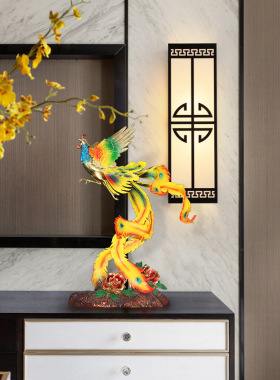 吉善缘办公室纯铜凤凰来仪客厅