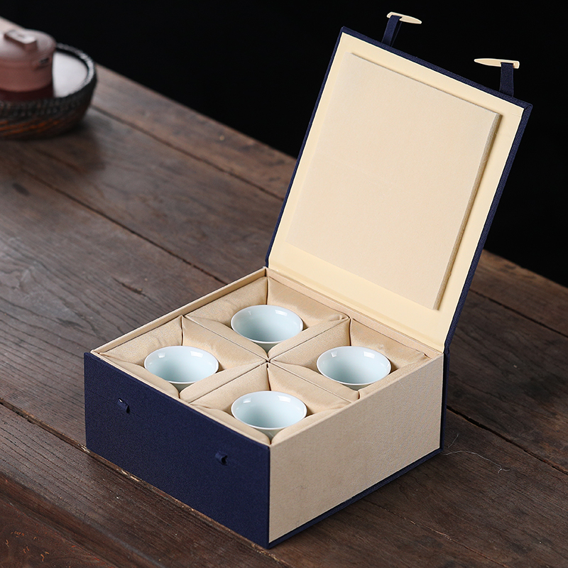 紫砂壶锦盒茶杯茶具茶壶包装盒瓷器建盏茗杯子盖碗礼品收纳空盒子多图2