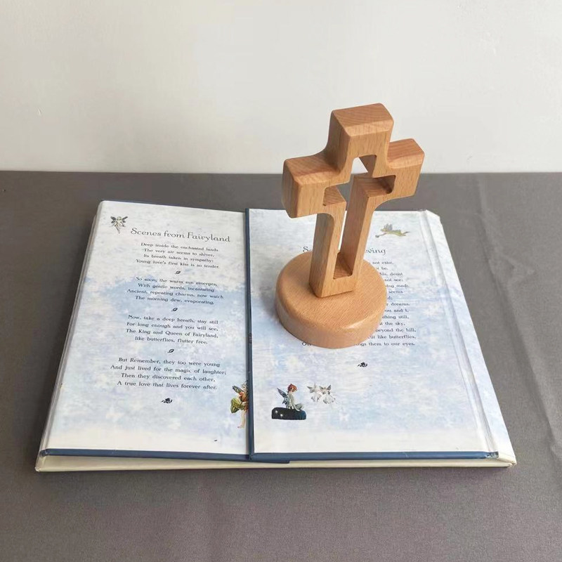 木质家居桌面摆件实木十字架高14cm室内小摆台,淘宝优惠券,粉丝福利购,淘宝优惠卷