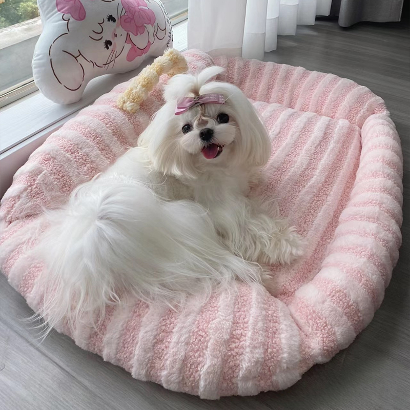 马尔济斯专用狗窝懒人沙发网红宠物睡垫冬季保暖公主风狗床小型犬