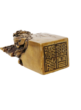 新中式风样板房官印龙行天下铜制