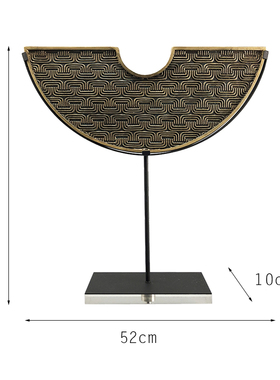 新中式风样板间酒店金属工艺品