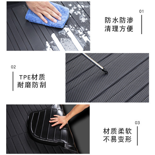 专用于2024款本田CRV后备箱垫车内装饰用品17-24款尾箱垫混动21款 - 图2