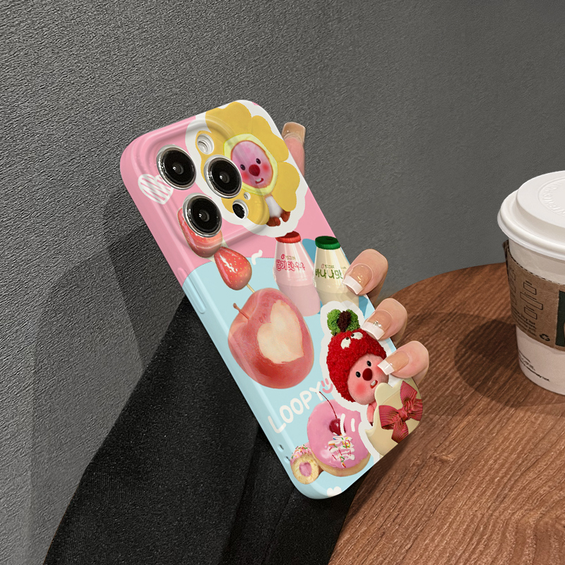 海狸loopy露比适用iphone13手机壳苹果14promax菲林壳11新款12女款14Pro硅胶13mini全包12pro防摔网红保护套