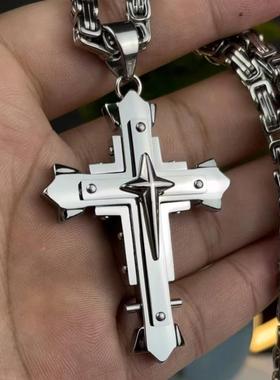 欧美嘻哈钛钢项链男女情侣