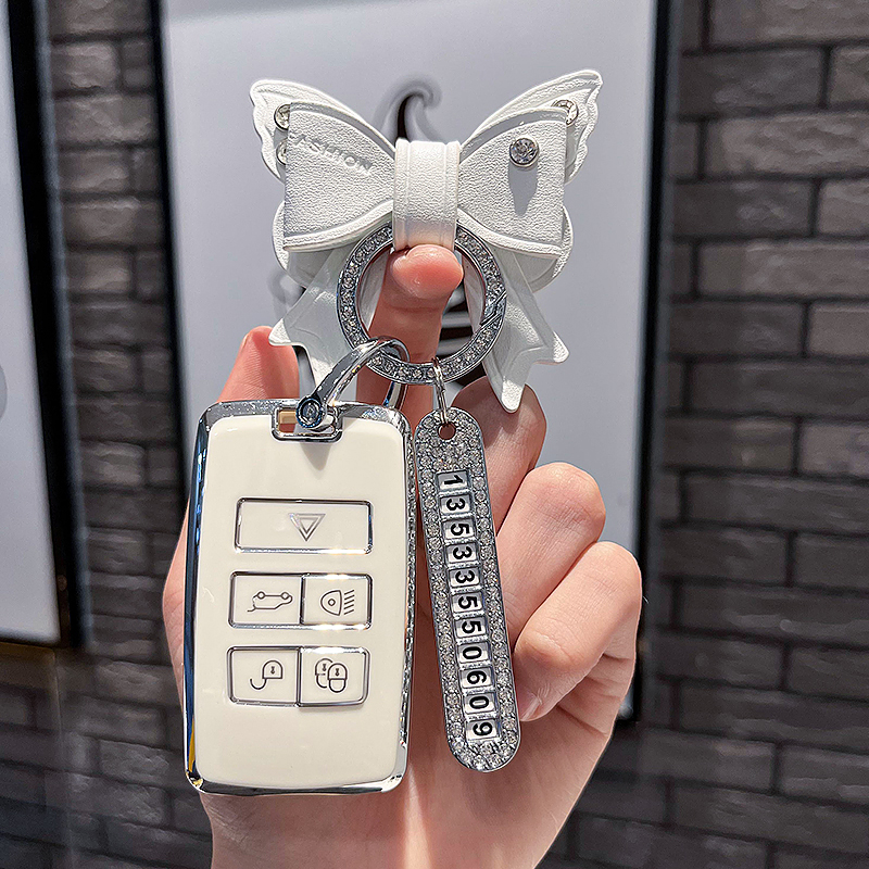 路虎揽胜钥匙套捷豹xfl女极光L发现运动版5车星脉揽运扣神行者2壳 - 图1