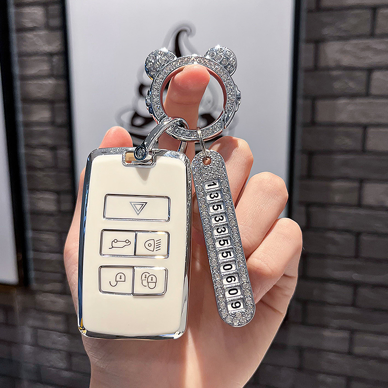 路虎揽胜钥匙套捷豹xfl女极光L发现运动版5车星脉揽运扣神行者2壳 - 图2