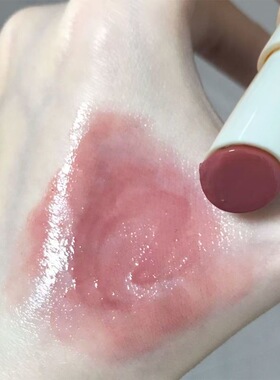 韩系清透水润！裸色镜面水光口红固体唇膏滋润显白素颜不掉色学生
