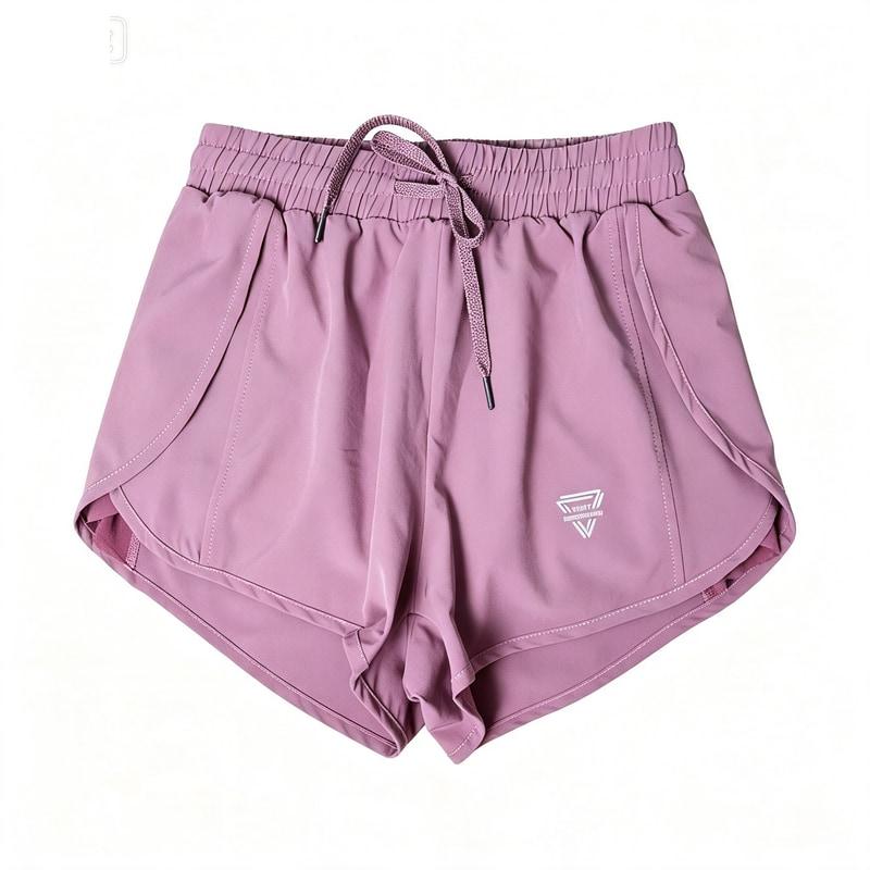Sports shorts for women, summer thin, quick-drying, fake two-piece breathable fitness pants, anti-exposure, slimming, running and aerobics sports pants