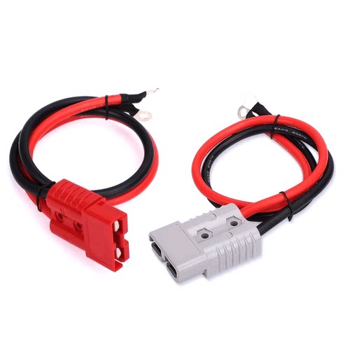 适用安德森公母插头带线束50A电动车锂电池大电流连接器120A175A - 图3