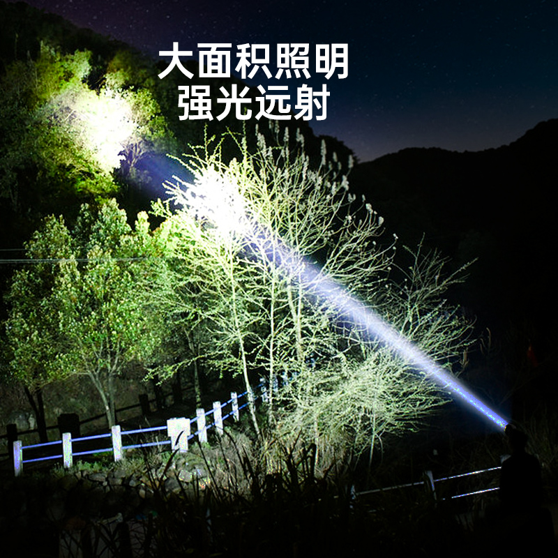 头灯钓鱼专用强光可充电超亮夜钓登山赶海2024年新款头戴式手电筒