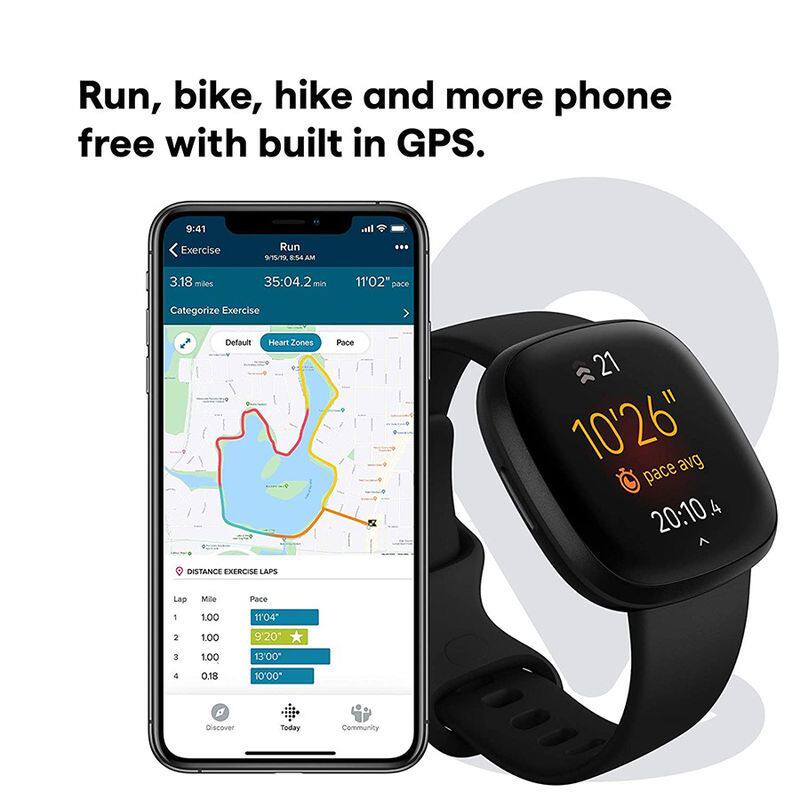 fitbit versa 3智能运动手表gps Axonus户外海外户外功能手表