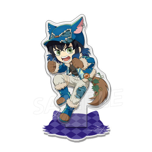 鬼灭之刃系列套装徽章万圣节限定吧唧亚克力立牌挂件富冈义勇合集 - 图3