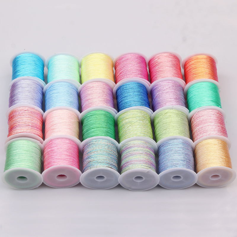 小卷金线银线69股手工编织手链金色丝线亮光绳子缠绕流苏穗子线材 - 图3