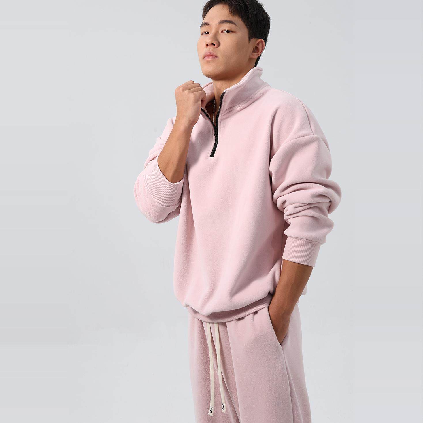 肌肉健身跑步加绒运动卫衣长裤套装男套头立领衫宽松韩版保暖上衣,淘宝优惠券,粉丝福利购,淘宝优惠卷