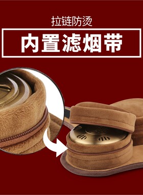 宝宝颈椎艾灸包纯铜艾灸盒家庭便携式镂空随身灸艾柱无烟温灸仪器