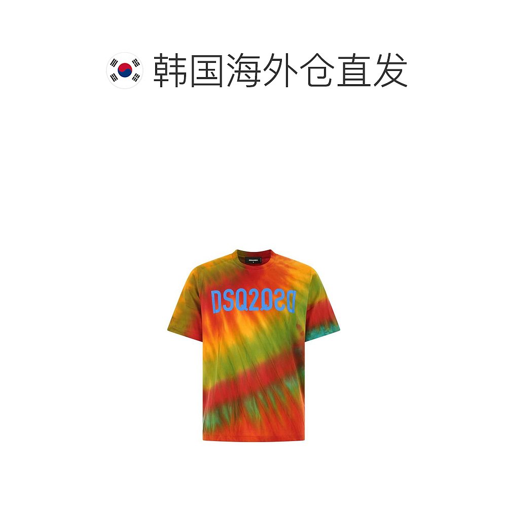 韩国直邮DSQUARED222SS短袖T恤男S74GD0986S22427 963A Multicolo - 图1