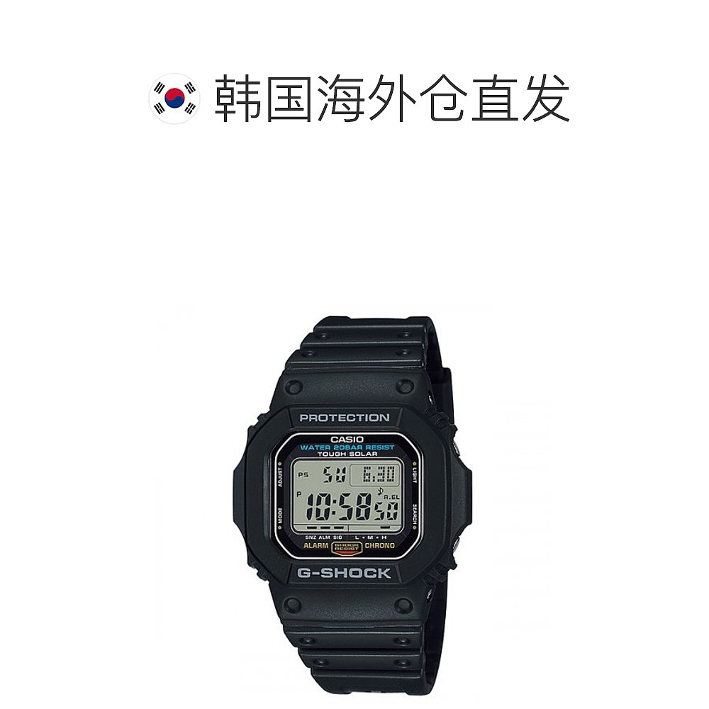 韩国直邮G-SHOCK 卡西欧复古运动小方块表G-5600UE-1DR-BLACK - 图1