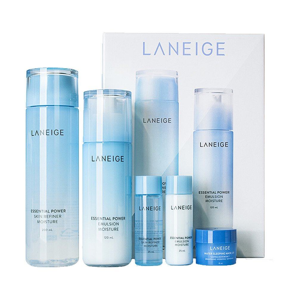 韩国直邮laneige水凝透润5件礼盒 天猫国际探物韩国面部护理套装