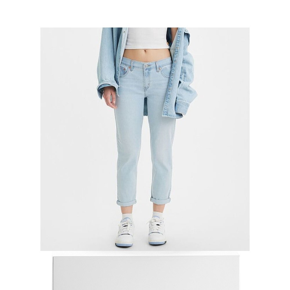 韩国直邮LEVIS 牛仔裤 Levis/Women/Boyfriend Fit/Light Blue/19 - 图3