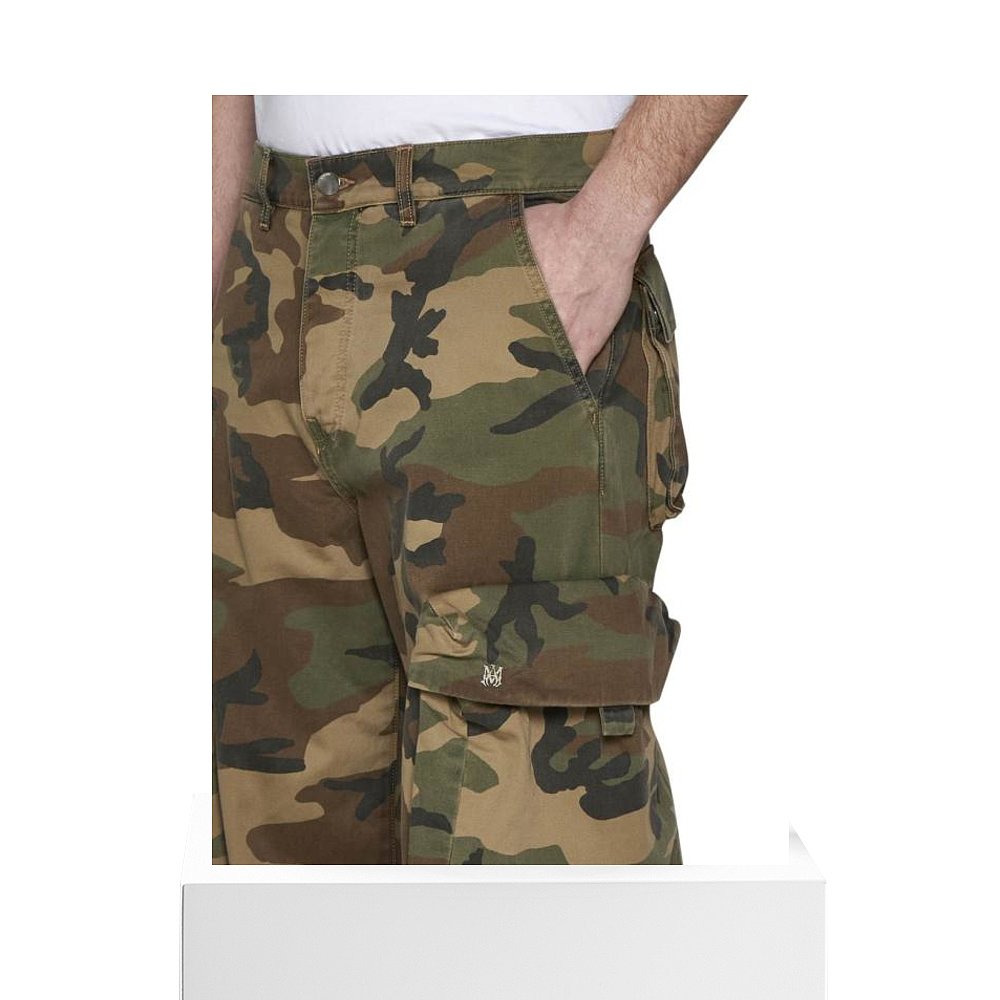 韩国直邮AMIRI24SS短裤男PS24MDF013 GREENCAMOGREEN CAMO - 图3