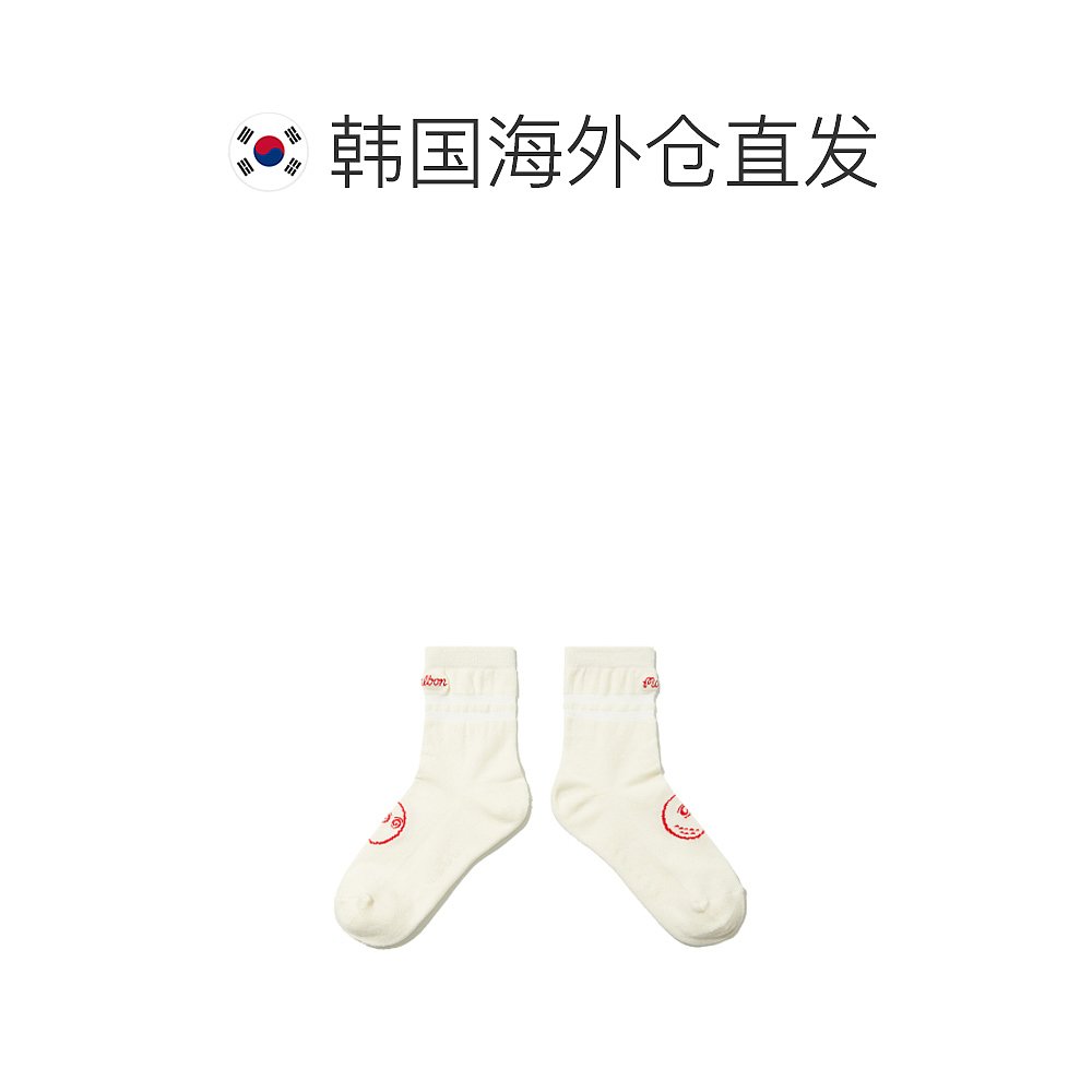 韩国直邮MALBON GOLF 女士运动袜MESH STRIPE MIDDLE SOCKS M4243P - 图1