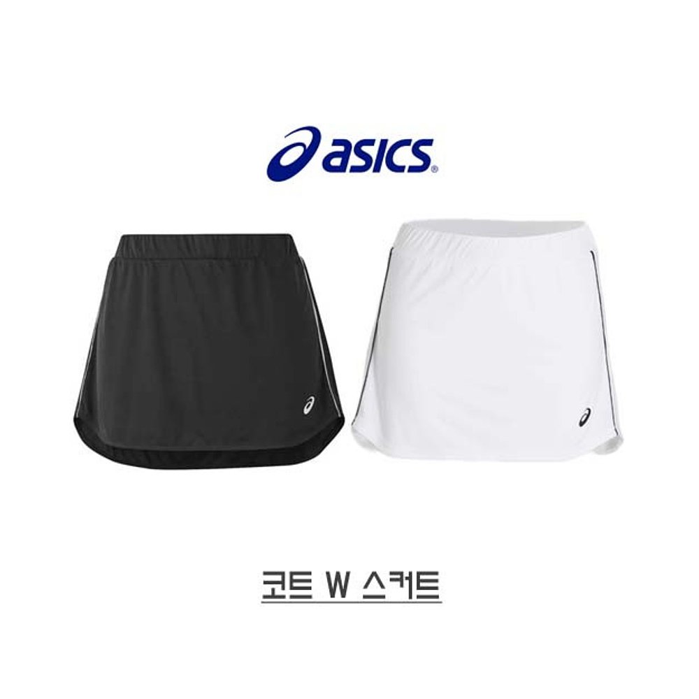 韩国直邮[ ASICS] 外套 W 裙子 [2042A168001 黑色/2042A168100 ] - 图0