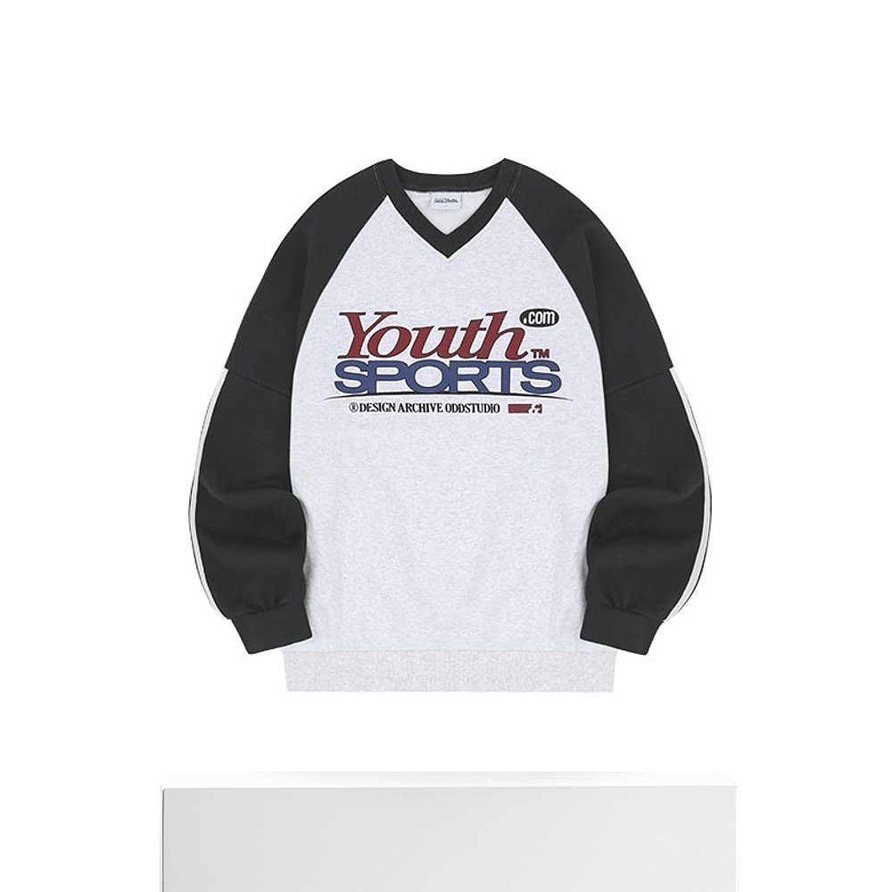 韩国直邮ODDSTUDIO 公用卫衣Youth Sports Track V-Neck Raglan O - 图3