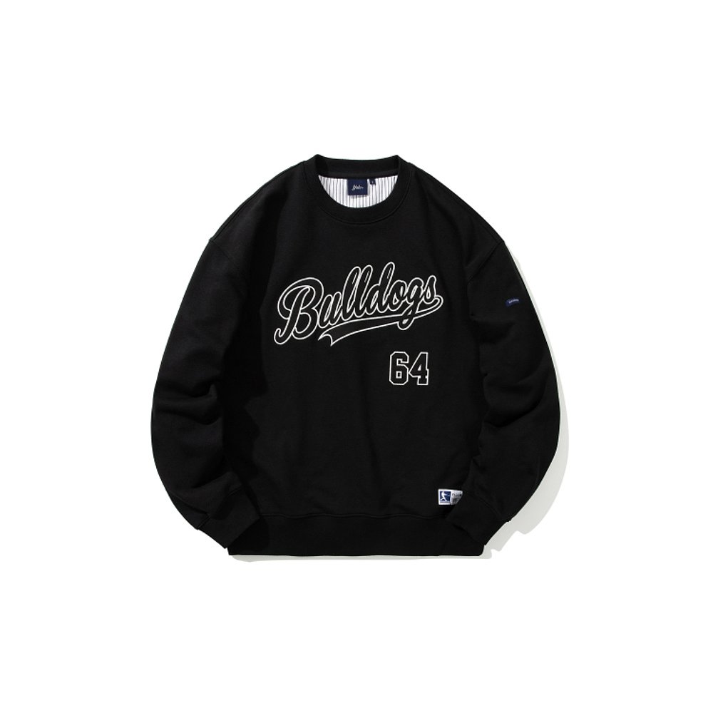 韩国直邮YALE 64 BULLDOGS BASEBALL CREWNECK BLACK男针织YD09CR-图0