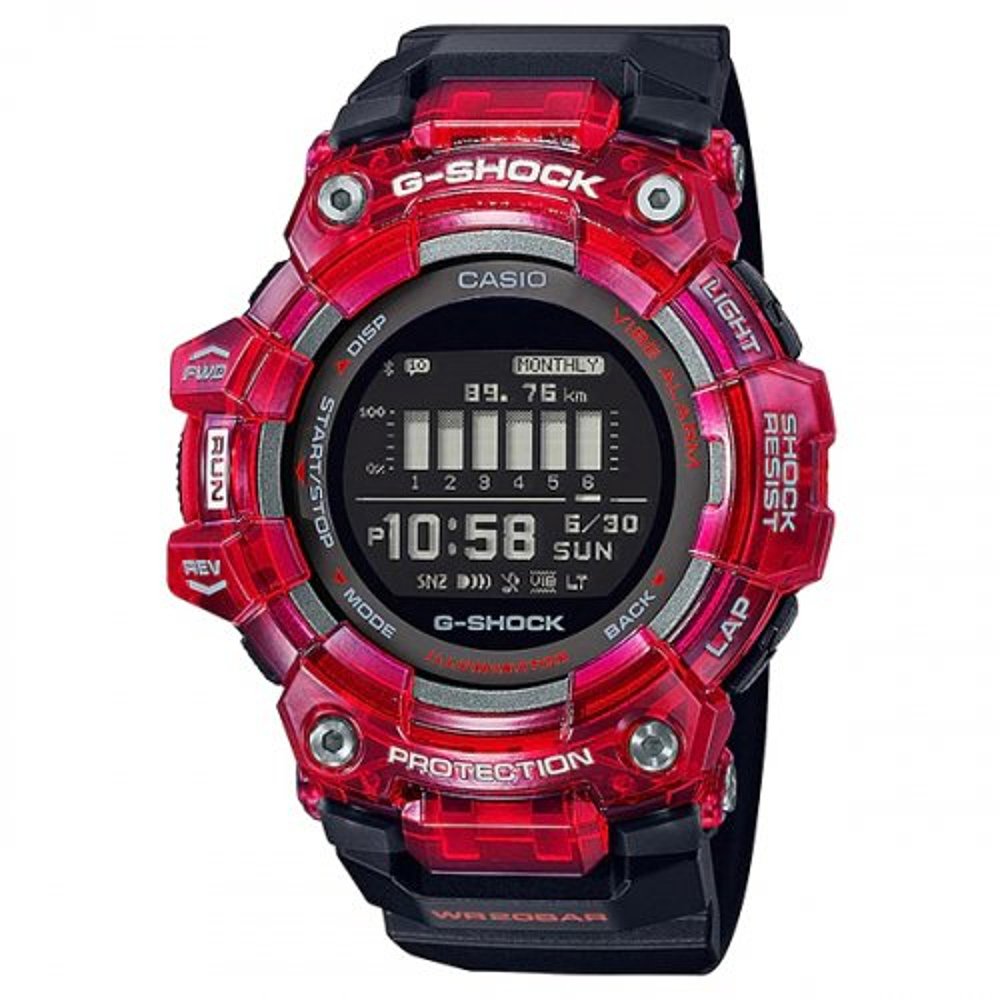 韩国直邮G-SHOCK 卡西欧复古运动小方块表GBD-100SM-4A1DR-RED - 图2