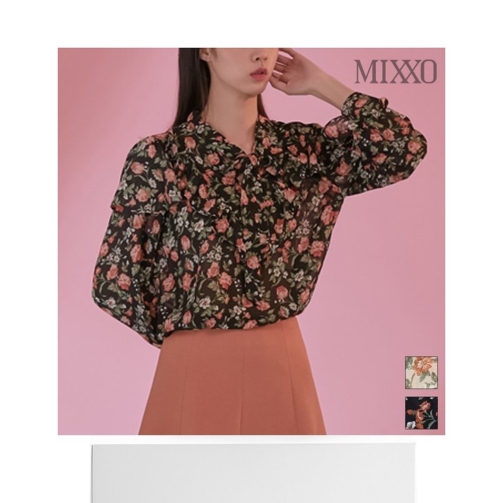 韩国直邮Mixxo衬衫[MISSOT]花纹印花女士衬衣_MIWBLA253G-T-图3