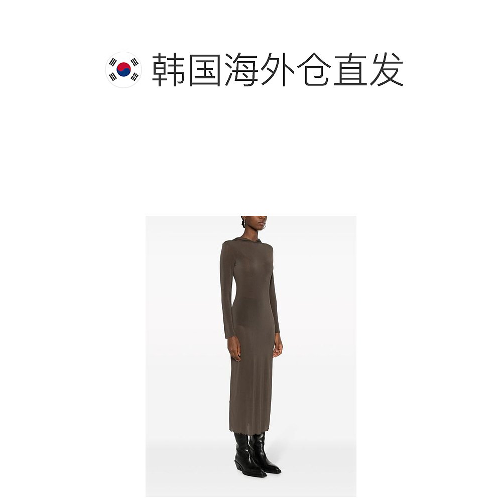 韩国直邮PALOMA WOOL23FW中长连衣裙女RD7107Brown - 图1