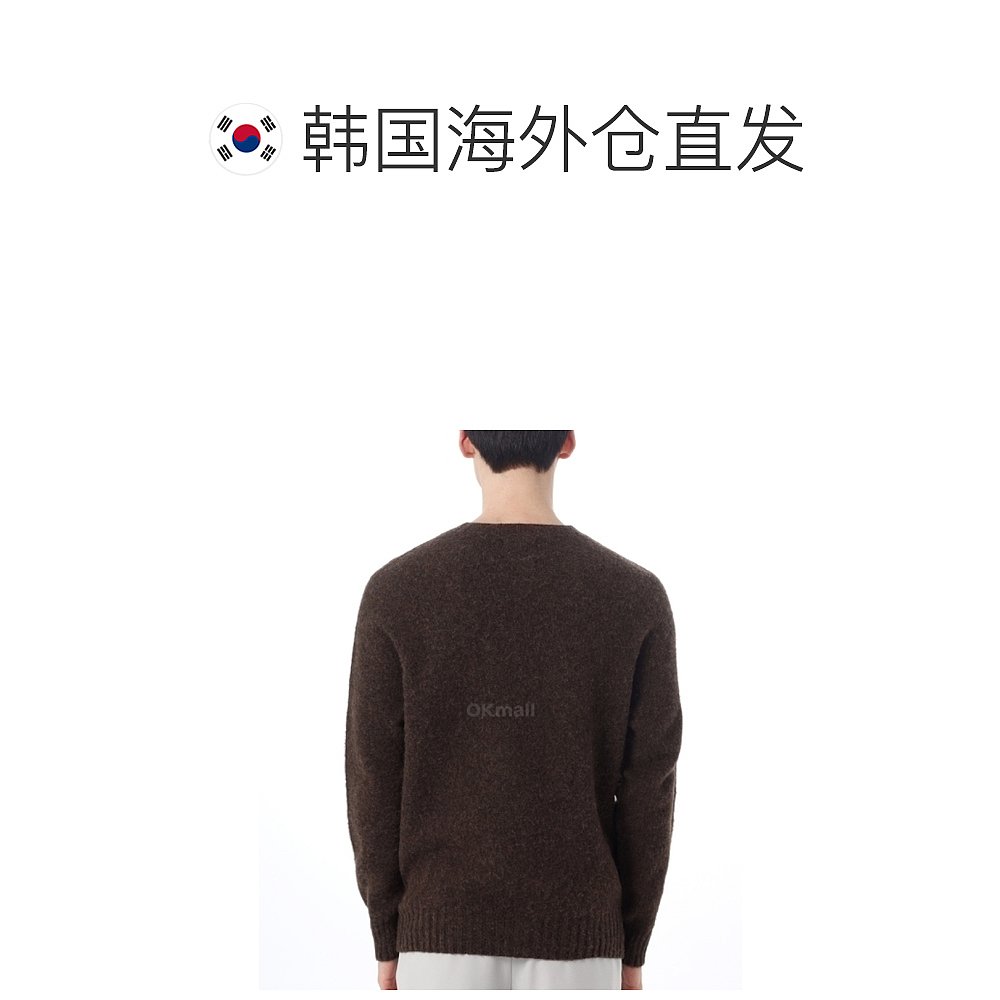 韩国直邮Howlin'针织衫男款出行时尚简约百搭舒适透气酷棕色圆领 - 图1
