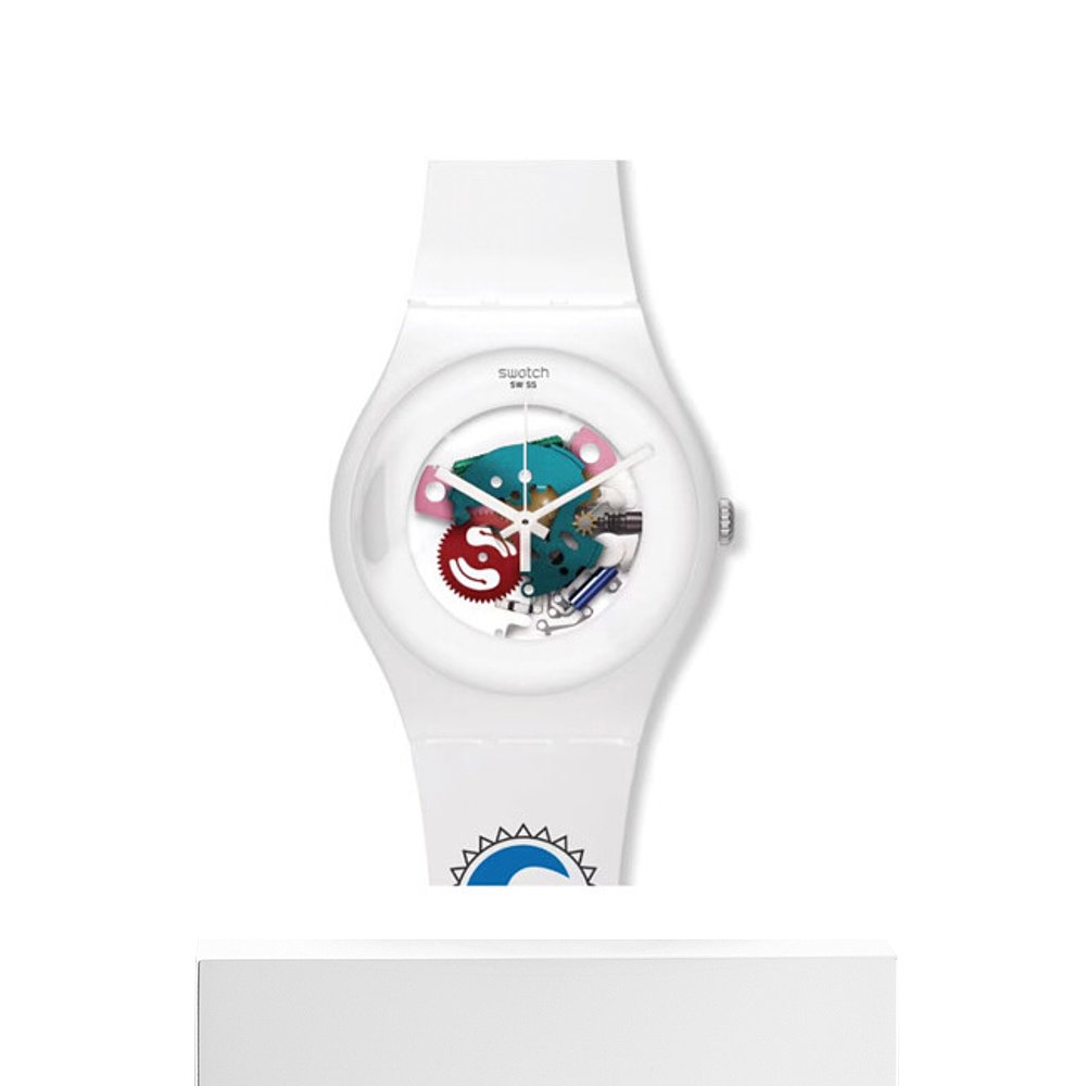 韩国直邮[SWATCH] 手表 男士 橡胶 WHITE LACQUER SUOW100 - 图3