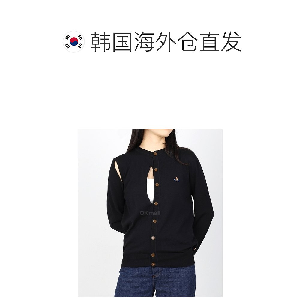 韩国直邮Vivienne Westwood 2023春夏系列破洞开衫全棉满色ORB刺 - 图1