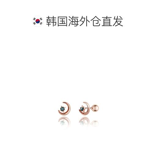 韩国直邮STONEHENGE 女士耳钉 SAG-23A11M-S4RD000 14k 单只 - 图1