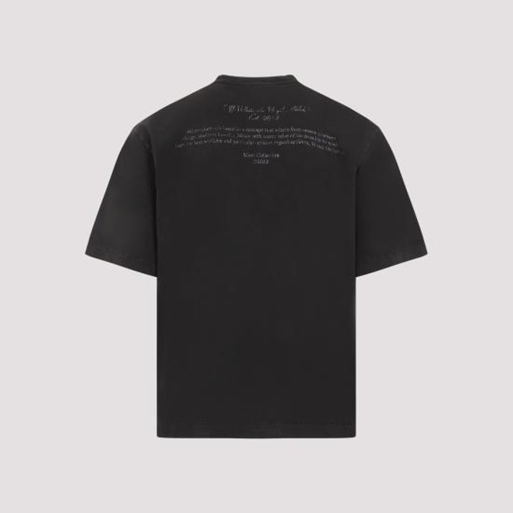 韩国直邮OFF WHITE24SS短袖T恤男OMAA120S24JER006 1001 BLACK WH - 图2