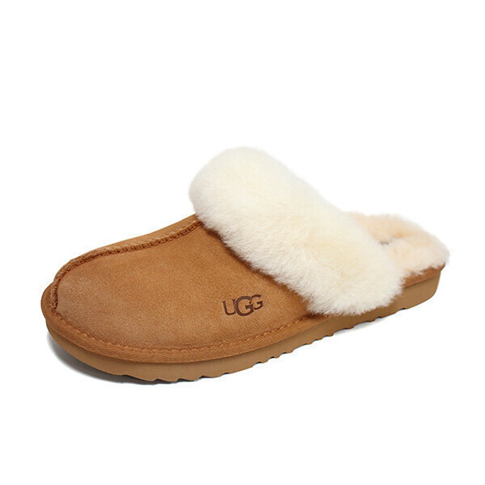 韩国直邮UGG 其他拖鞋 美國/UGG/UGG/女/毛拖鞋/抓毛/麂皮/101906 - 图2