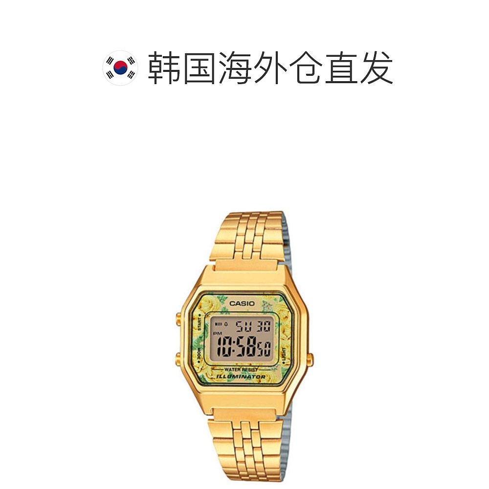 韩国直邮[CASIO]女士金属链手表 LA680WGA-9C-图1