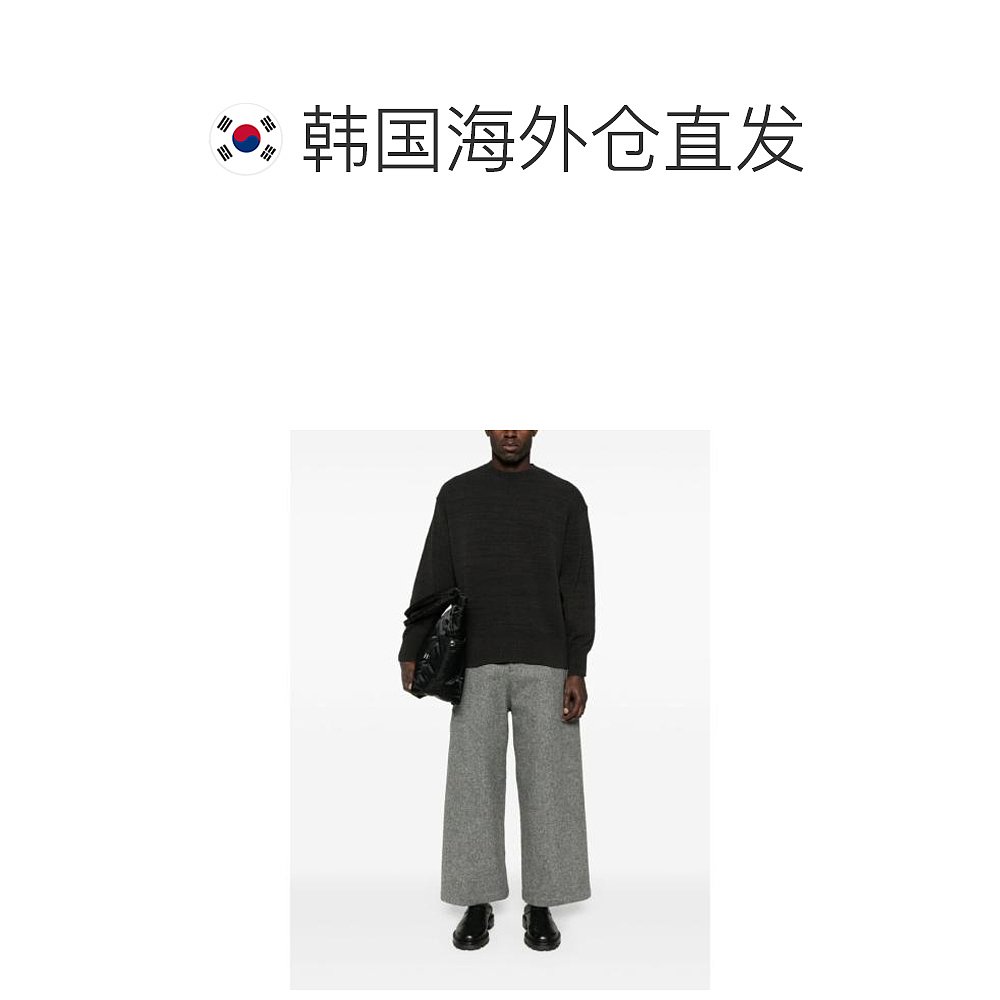 韩国直邮STUDIO NICHOLSON24SS针织衫男SNM 1112 CORDE ASPHA GRE - 图1