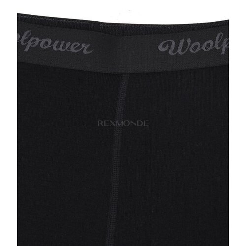 韩国直邮WoolPower Woolpower 女式长款平角内裤（长平角内裤）黑 - 图2