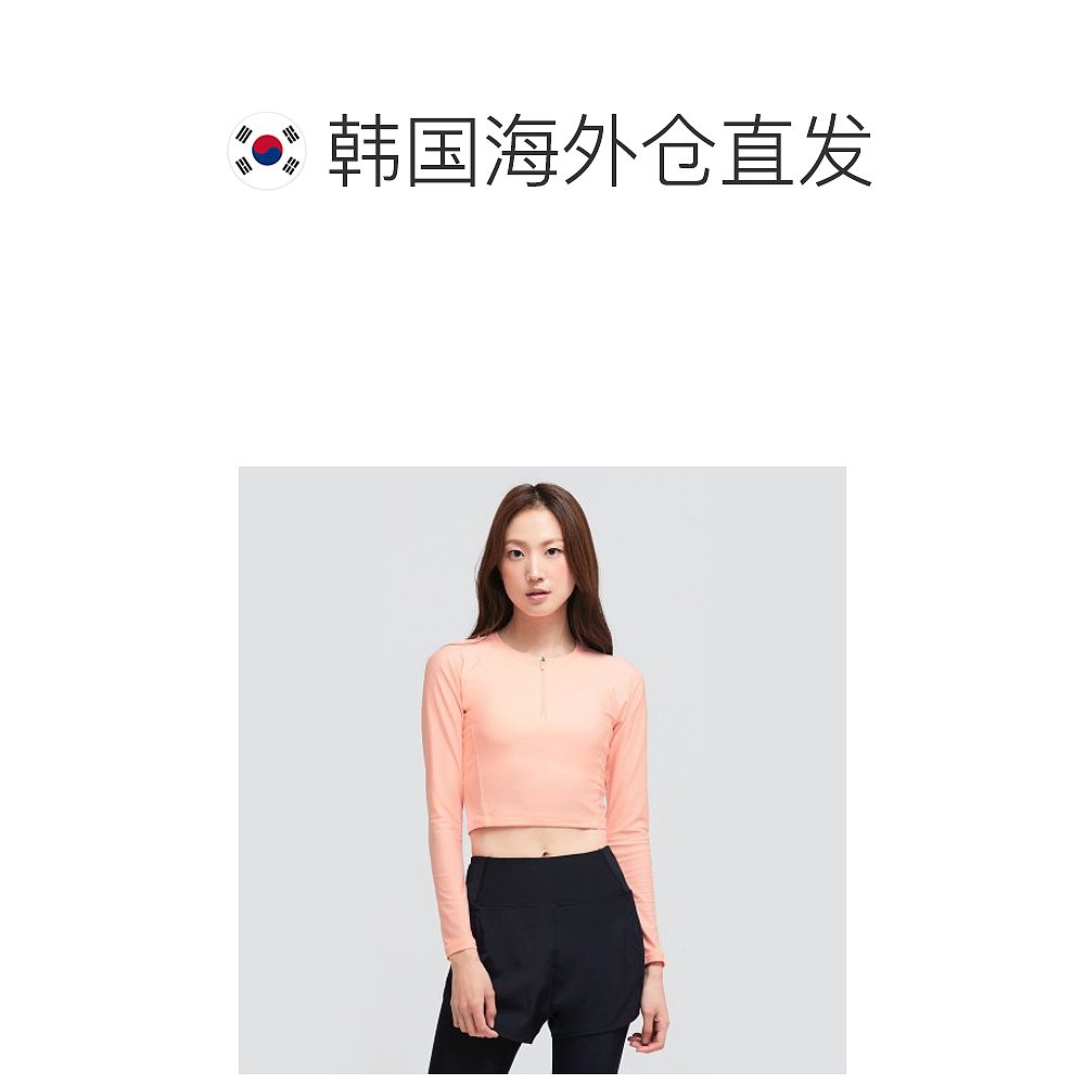 韩国直邮BARREL 女士时尚防晒服WOMEN DAY CROP ZIPUP RASHGUARD C - 图1