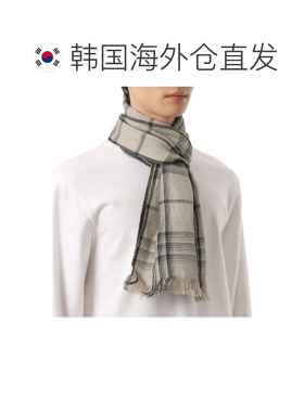 韩国直邮Margaret Howell 格纹围巾 - 石色/黑色 (UNAC0591S26MTK