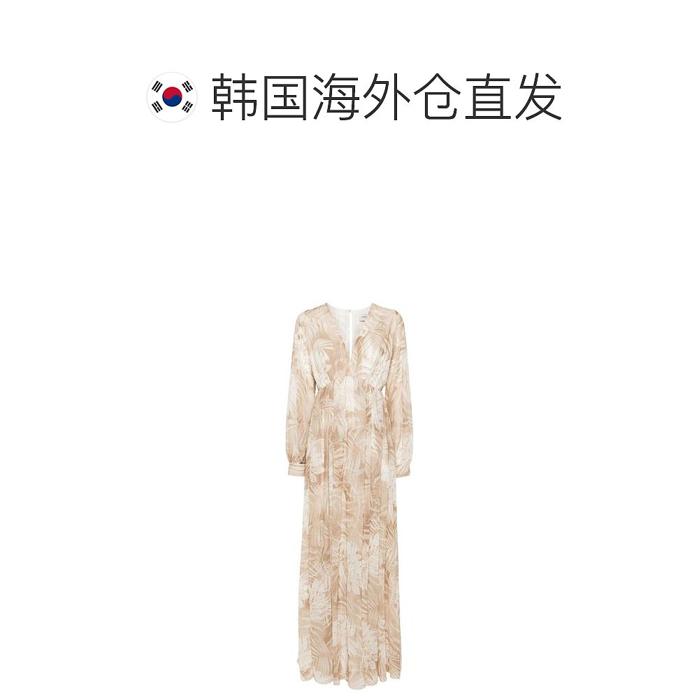 韩国直邮ERMANNO FIRENZE24SS中长连衣裙女D44EQ014EB1MF183BEIGE - 图1