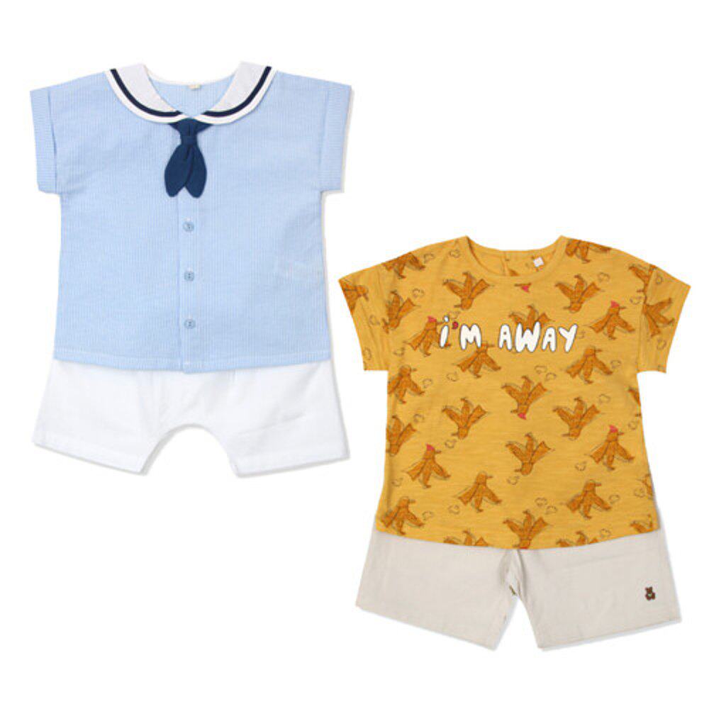 韩国直邮organic mom幼儿军+倩碧 天猫国际探物韩国家居服套装