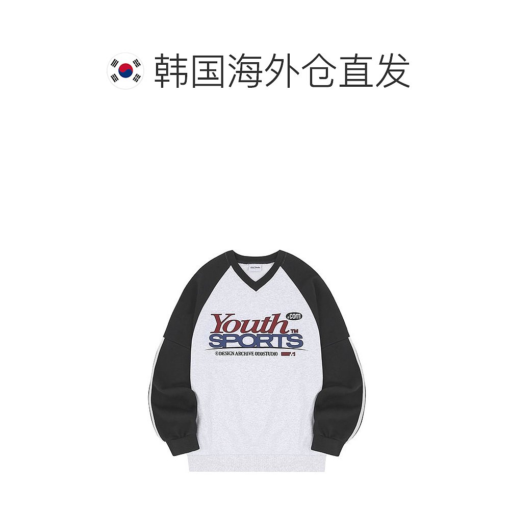 韩国直邮ODDSTUDIO 公用卫衣Youth Sports Track V-Neck Raglan O - 图1