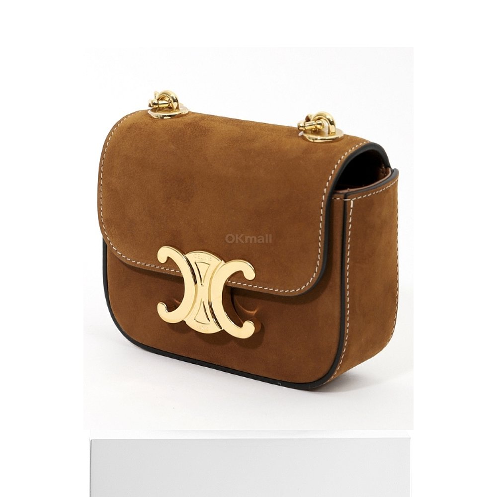 韩国直邮CELINE 磨砂小牛皮迷你链条包 Claude（10L843GS1 02CM） - 图3