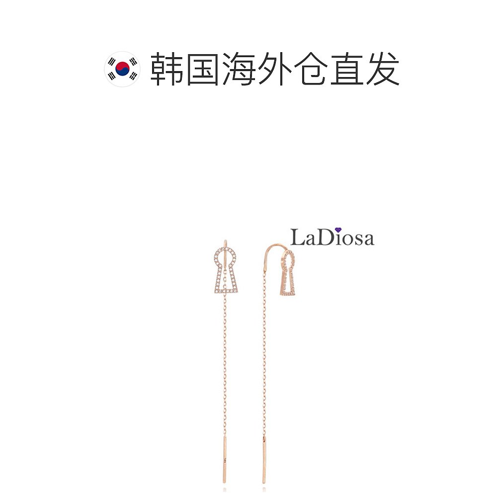 韩国直邮[LAZA] 14K 耳环 LK14OF-3325E - 图1