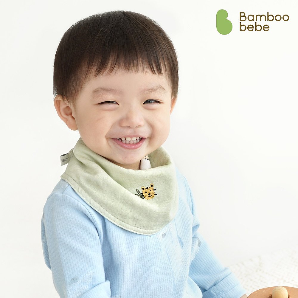 韩国直邮BAMBOO BEBE动物森林虎双面纱布围嘴(围巾)722421000355 - 图2