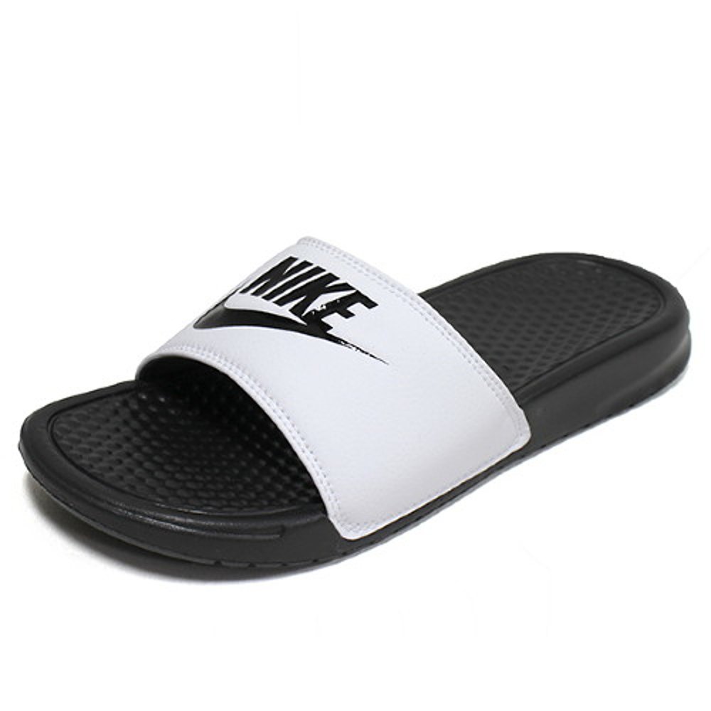 韩国直邮[NIKE] Nike Benesci JDI Slide拖鞋白黑运动鞋343880-10-图2